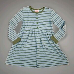 Andersson Blue & Green Stripe Long Sleeve Dress Size 120cm‎ for 6-7 years